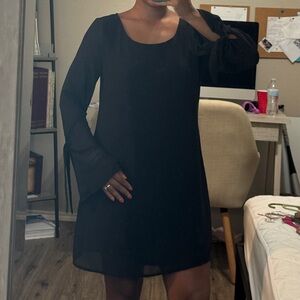 Speechless Black Long Sleeve Dress